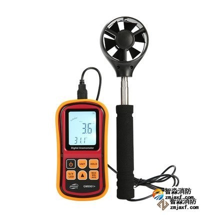 数字风速计量程:0m/s~45m/s;精度:±3%